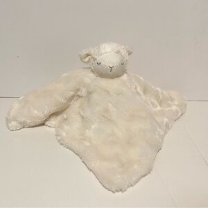 Blankets & Beyond Sheep Lovey White Cream Stuffed Animal Toy 13” Lamb